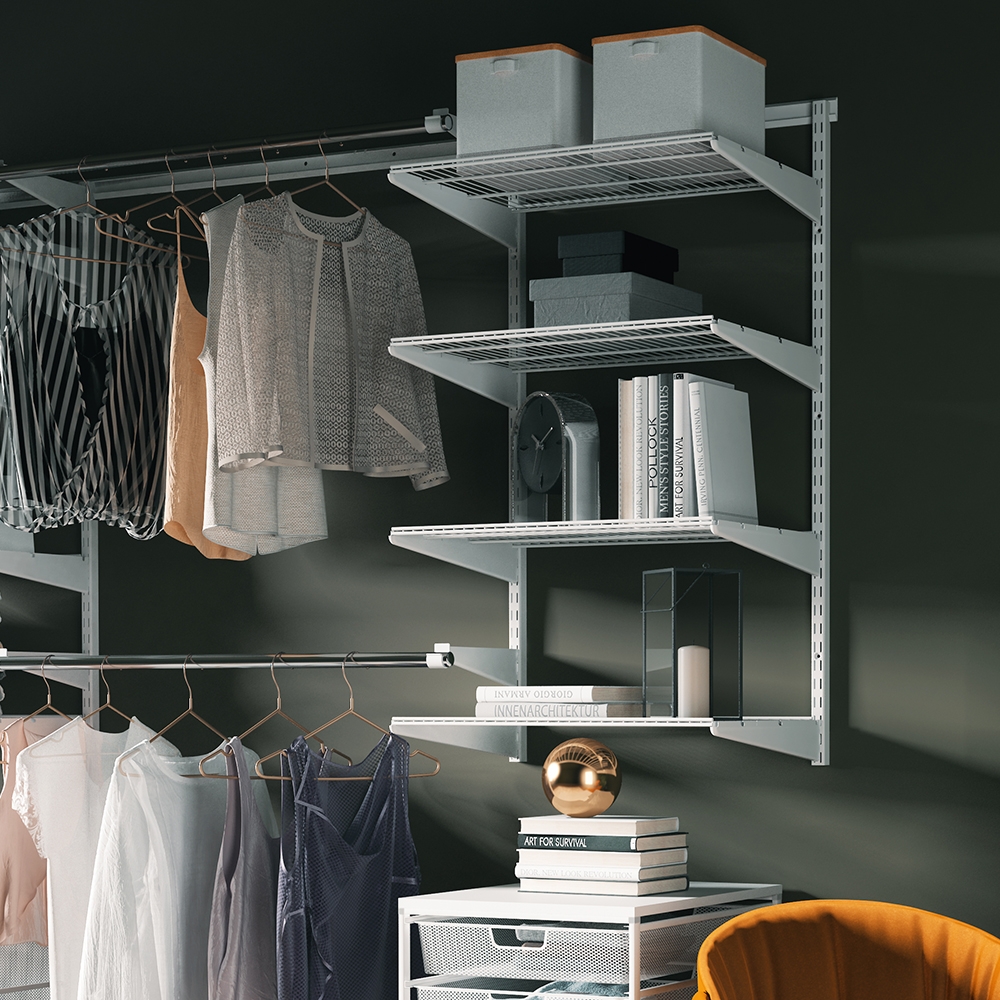 Сеточная полка , 603x406x15 мм, белый LJPS0571 Public Steel Россия  - Вид №8