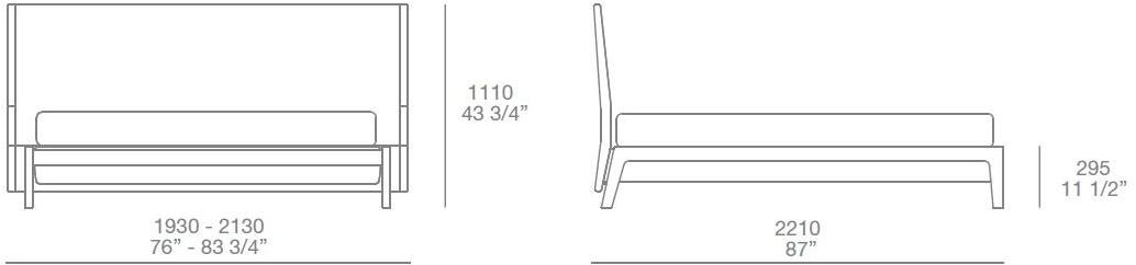 Poliform Двуспальная кровать из кожи с обитым изголовьем Ipanema sun-id-1355390 - Вид №3