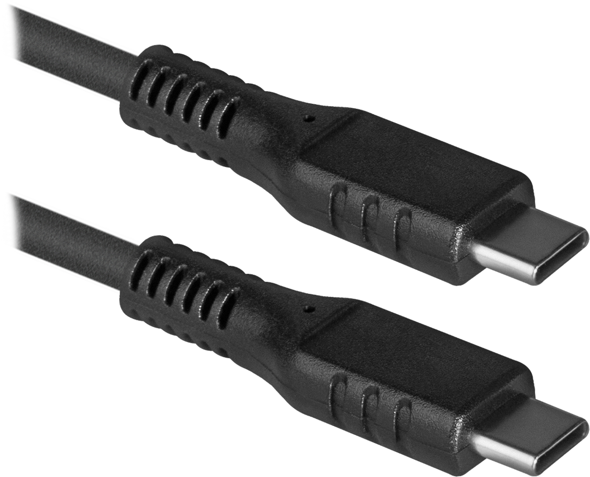87854 usb кабель usb99-03h usb2.0 type-c (m) - type-c (m), 1.0 м Defender Santreyd  - Вид №1