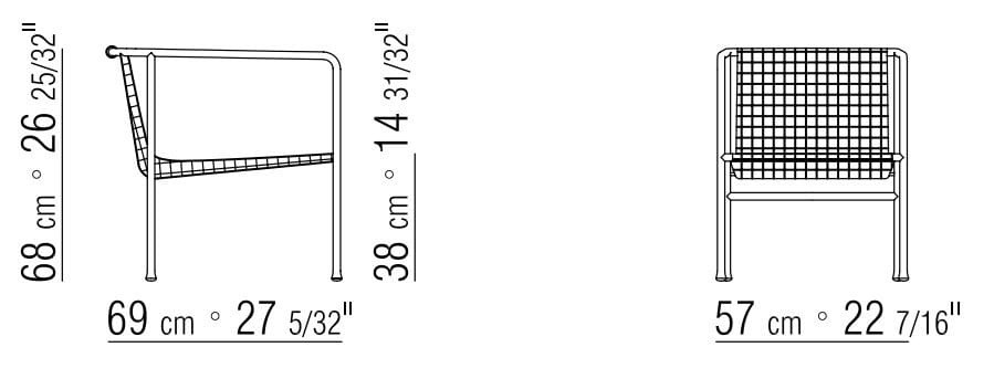 Садовый стул из нержавеющей стали и ПВХ Flexform Ottavia ARCH-00067795 - Вид №5