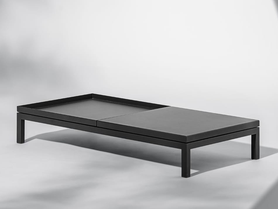 Из нержавеющей стали прямоугольный низкий садовый стол April Furniture TRUE ARCH-00053587 - Вид №3