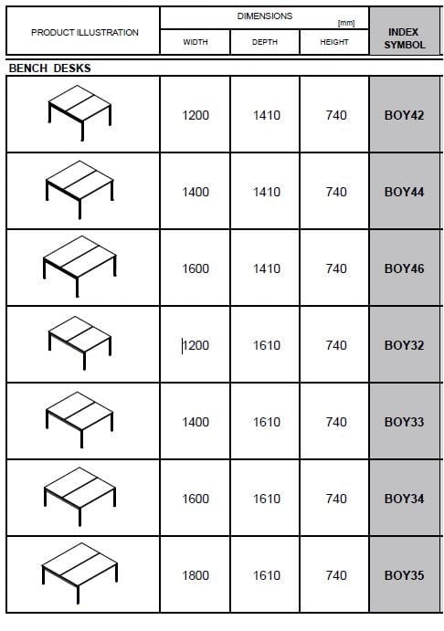 Множественный рабочий стол с звукопоглощающими перегородками MDD Ogi ARCH-00037311 - Вид №7
