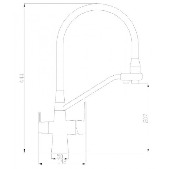 Steel Hammer SH 903-8 BR Смеситель для кухни Zorg 444  - Вид №2