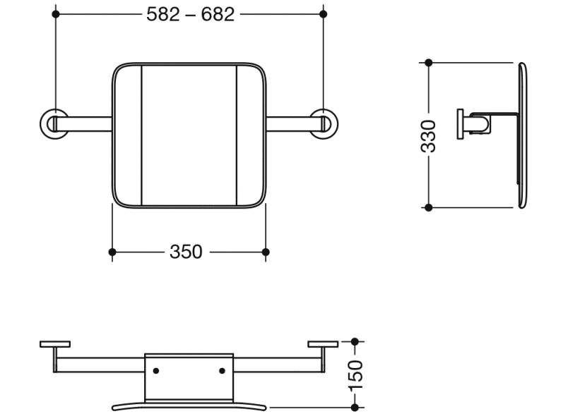 900.51.90060 поддержка спины HEWI Stützen  - Вид №5