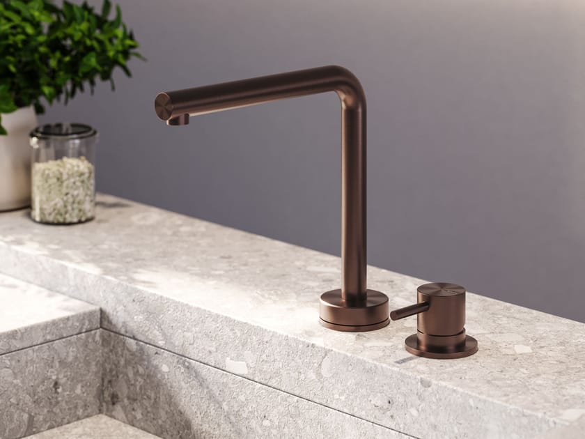 Смеситель для кухни из нержавеющей стали с поворотным изливом Fontealta Kitchen ARCH-00085931