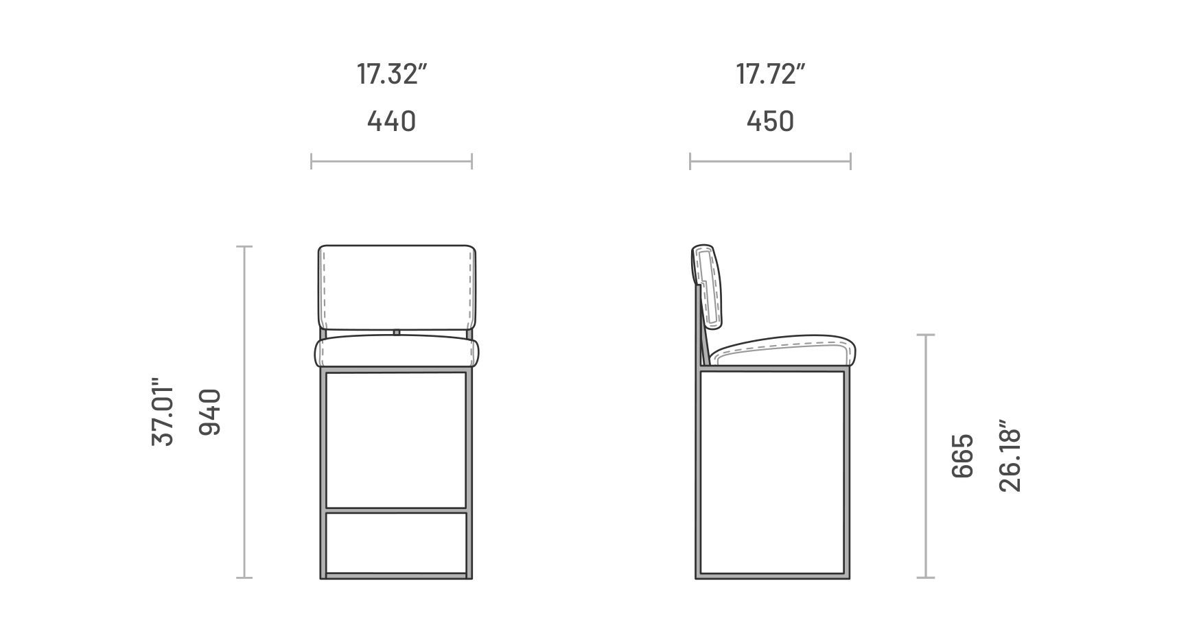 Кухонный стул со спинкой Domkapa Gram ARCH-00089296 - Вид №3
