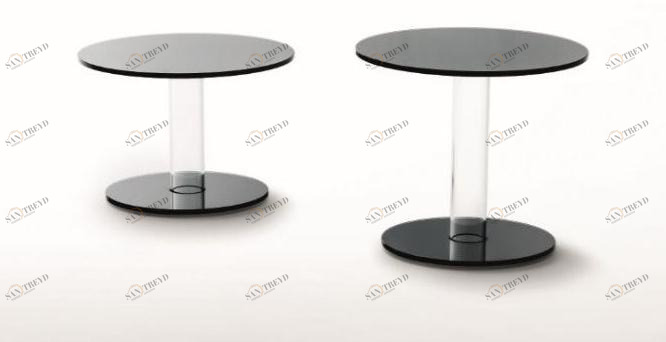 Glas Italia Круглый журнальный столик из хрусталя Hub sun-id-1368287