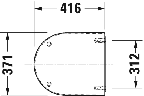 0062410000 Крышка сиденье для унитаза Duravit Starck 3 - Вид №1