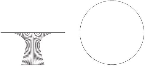 KNOLL Круглый стол из мрамора и стали Platner sun-id-1425548 - Вид №1