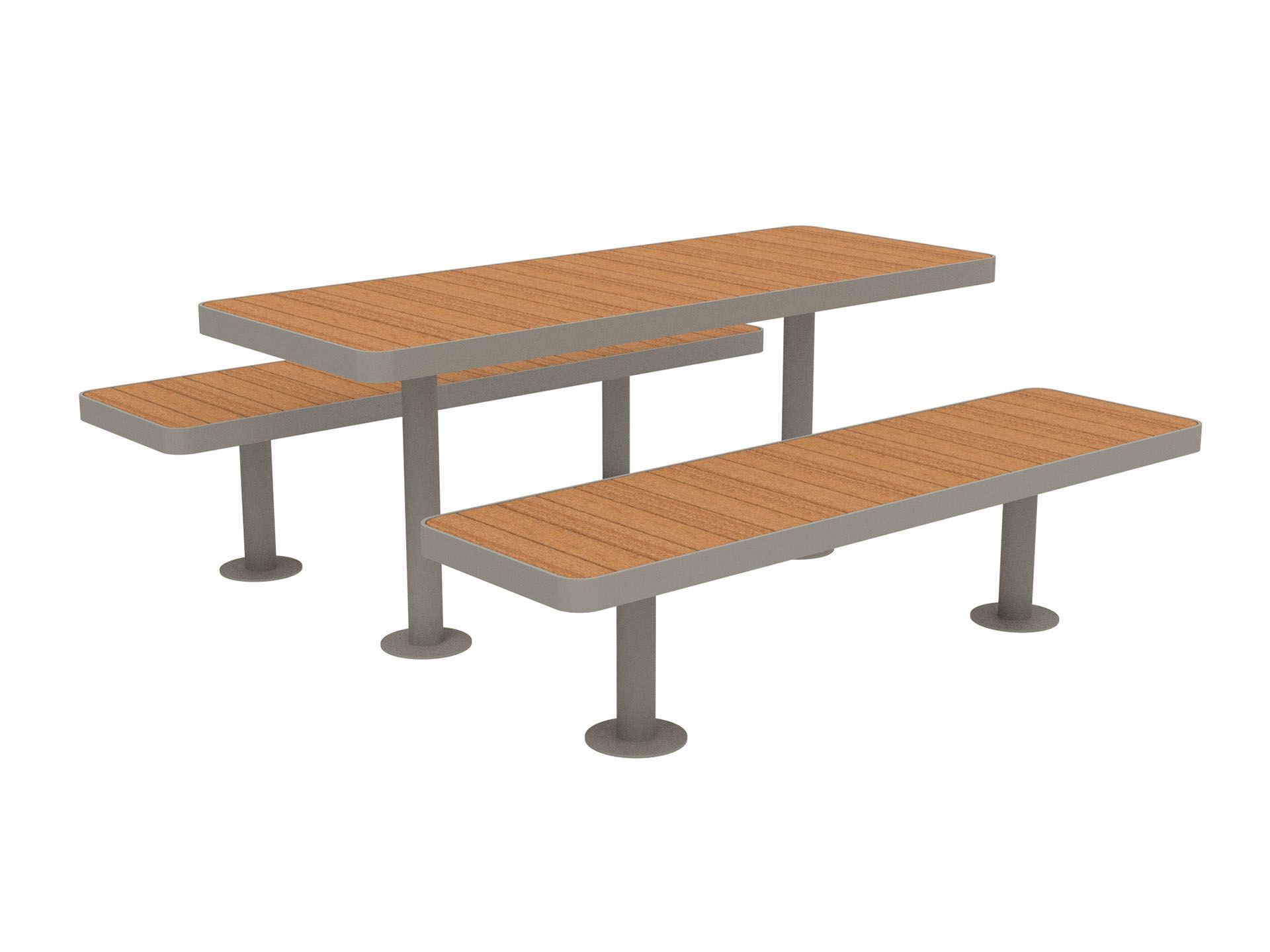 Стол для пикника со встроенными скамейками Lazzari палуба ARCH-00057717 - Вид №15