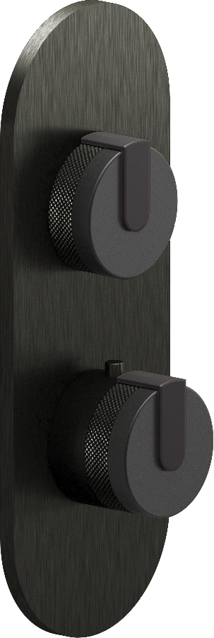 E-8026-R1BKE0-L1GM-BOX-T Планка M-Series с 2 ручками - Внешняя часть GRAFF MOD+