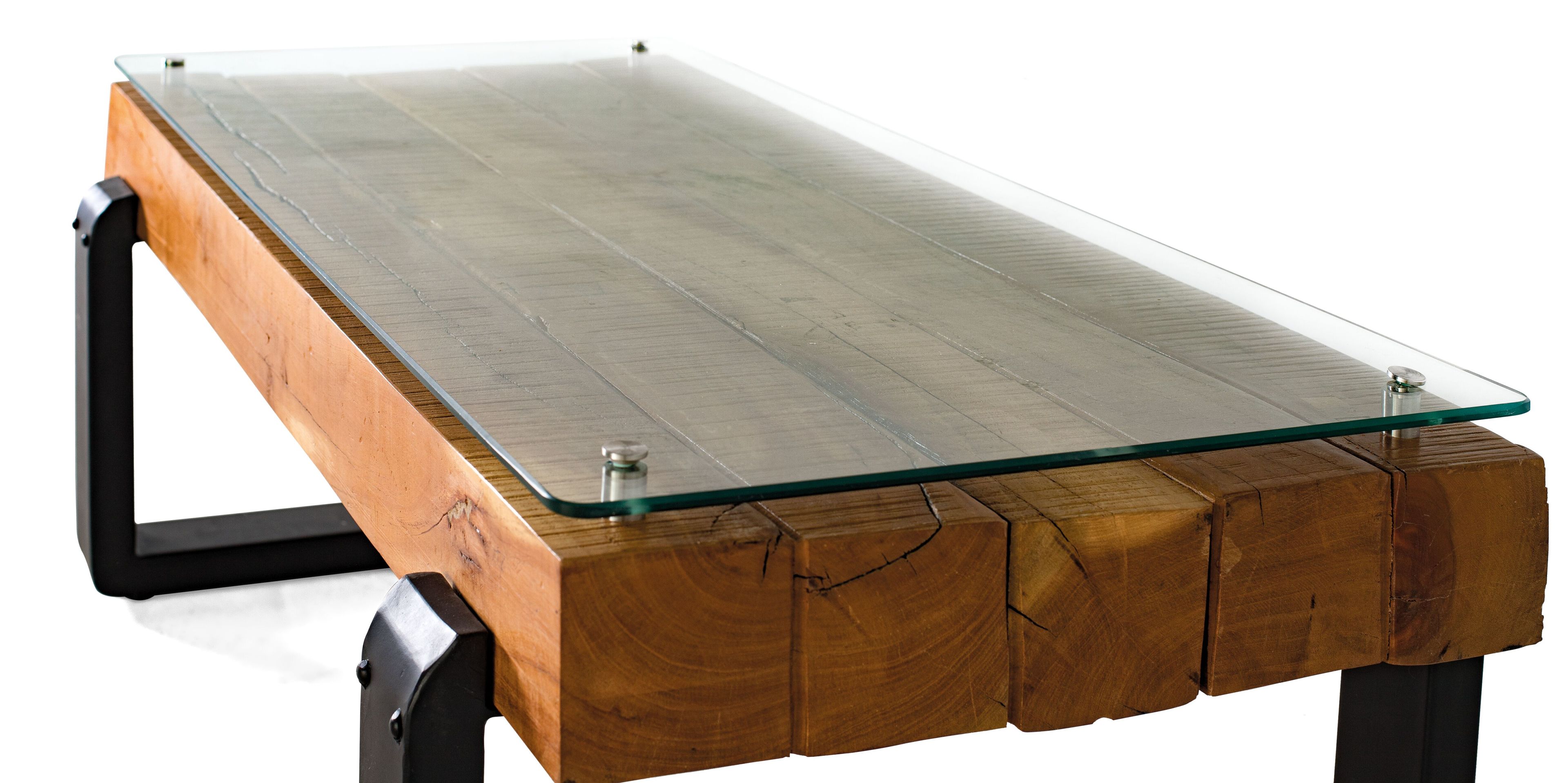 Прямоугольный журнальный столик из дерева и стекла Giner y Colomer 1700 ARCH-00022815 - Вид №2