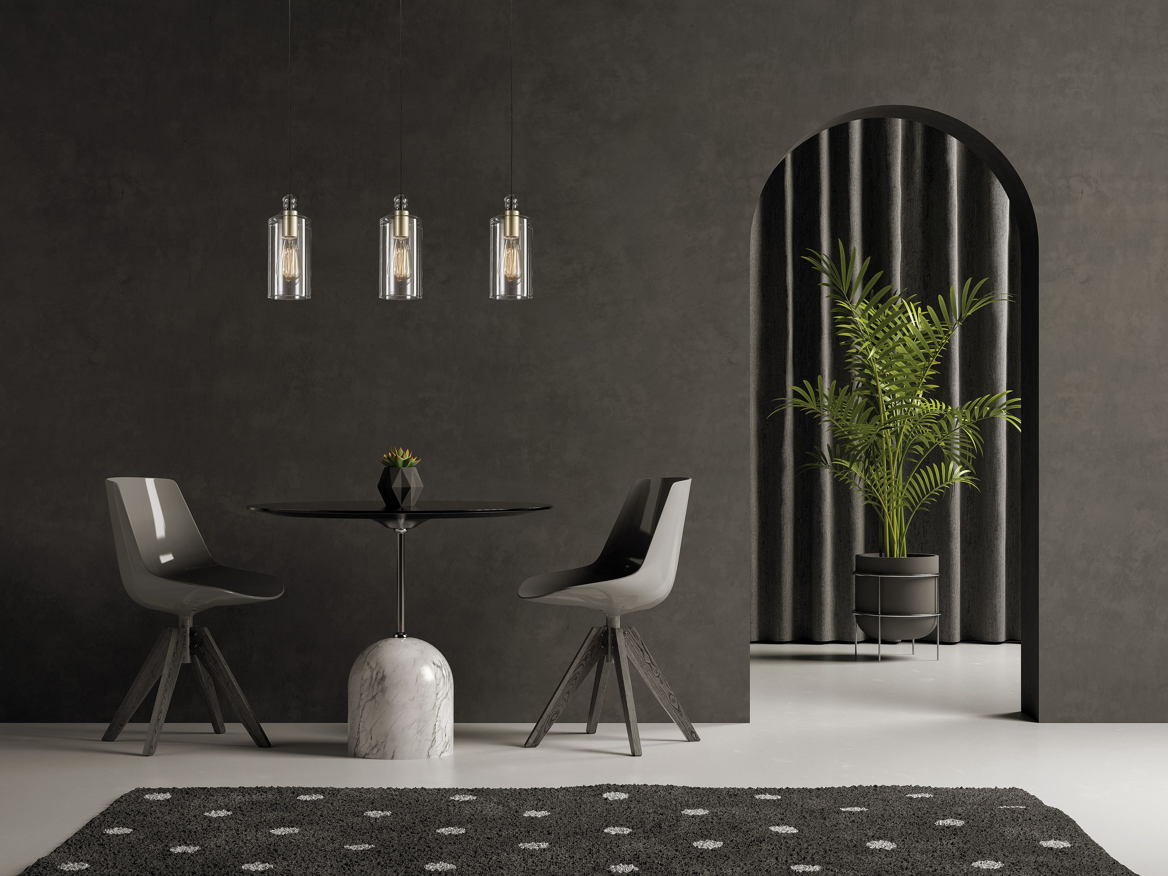 Стеклянный подвесной светильник Miloox Ebe ARCH-00063236 - Вид №6