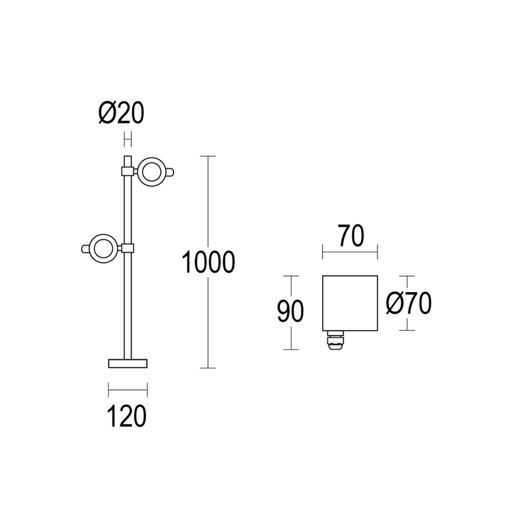 MegaSegno P 2L 1000 Ghidini Segno P .05 Темно-Cерый (Матовый)  - Вид №1