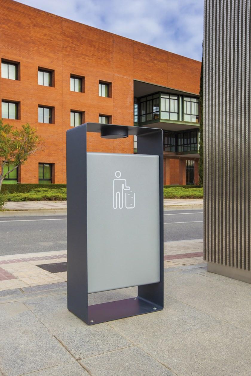 mmcité1 Урна для мусора из стали с пепельницей Radium sun-id-1366735 - Вид №1