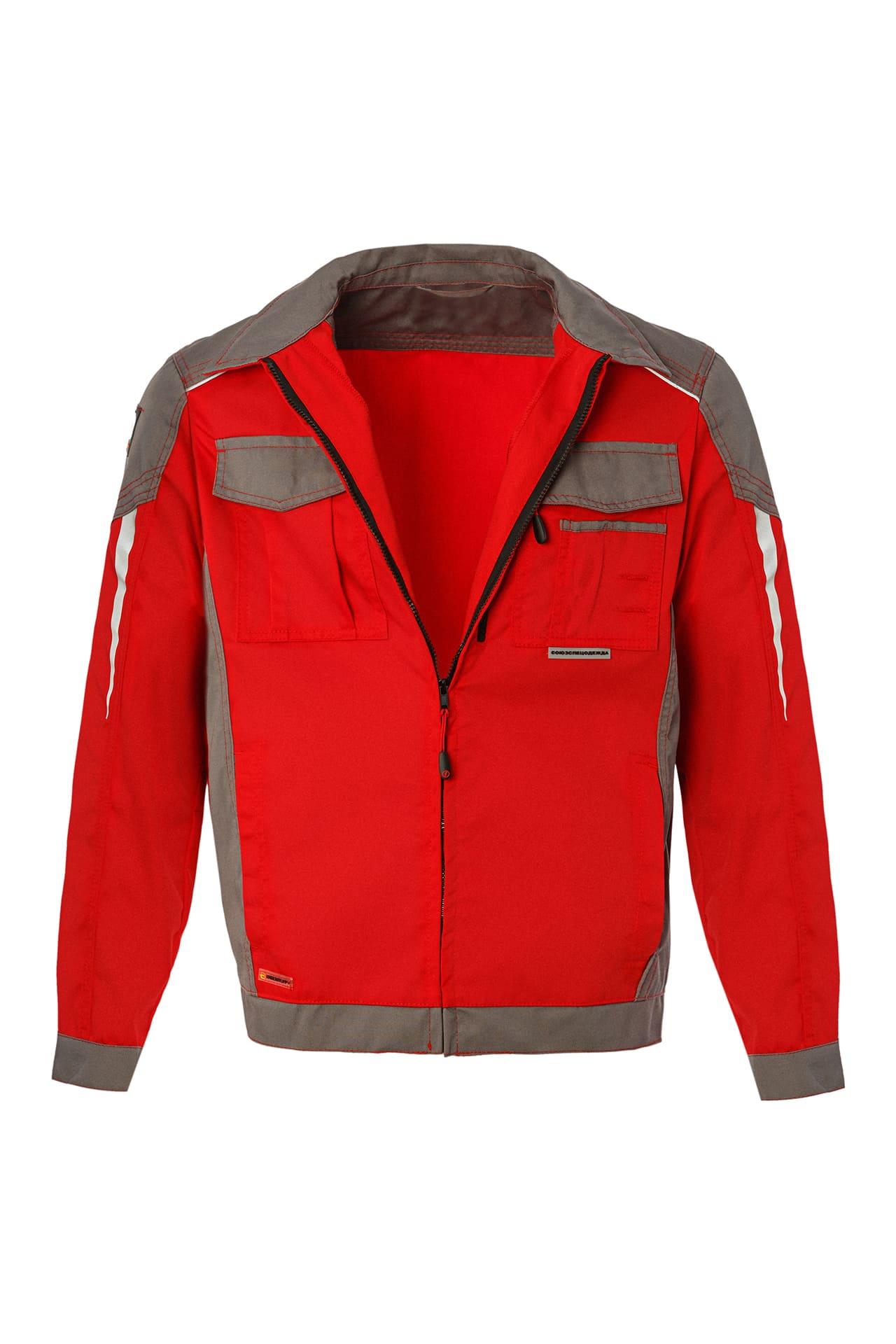 64648 Костюм  NEW 2 красный с серым STATUS  Летняя спецодежда  размер 64-66/170-176  - Вид №3