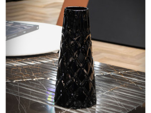 Выдувная хрустальная ваза ручной работы