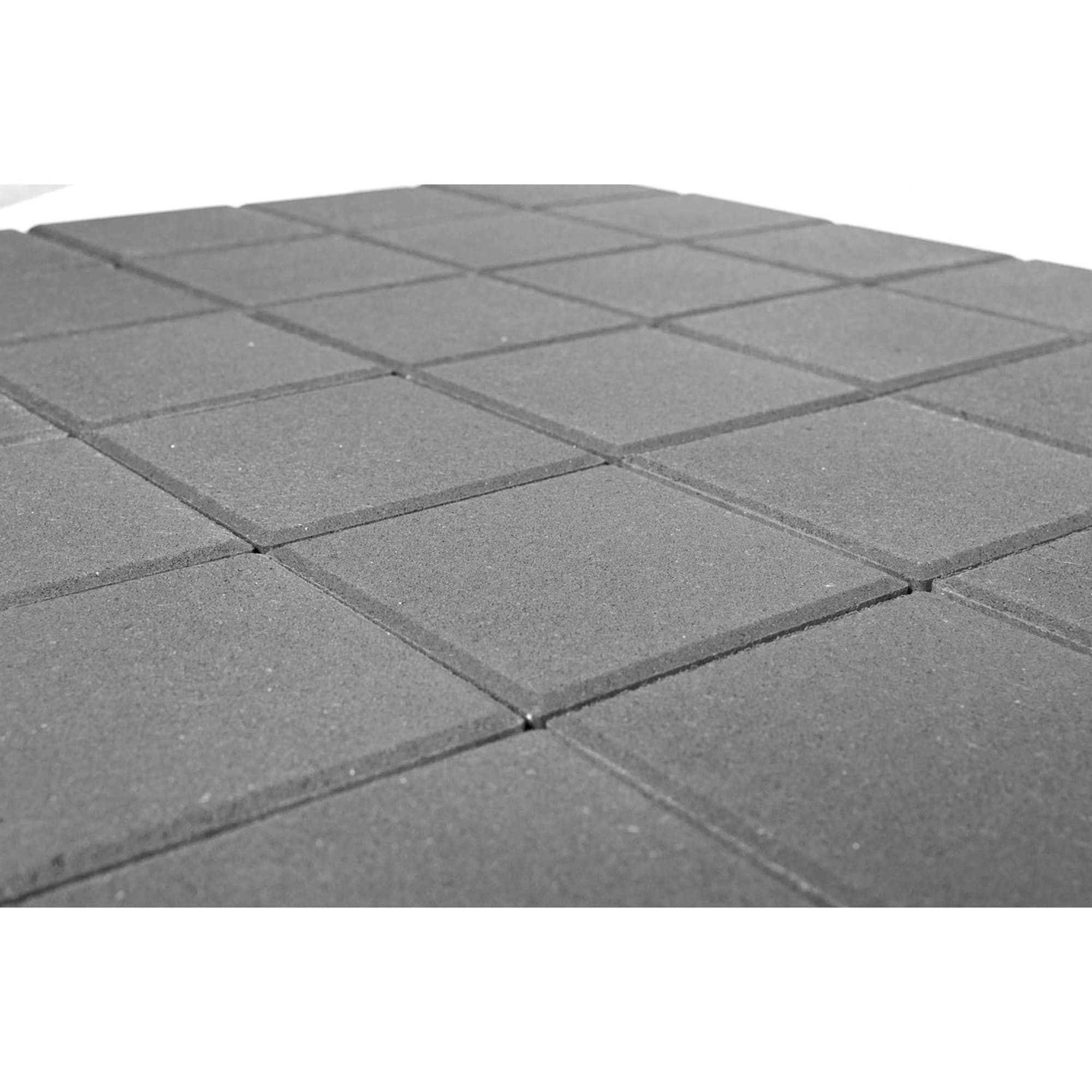 82001776 Плитка тротуарная двухслойная Braer Лувр 200х200x60 мм цвет серый Santreyd  - Вид №2