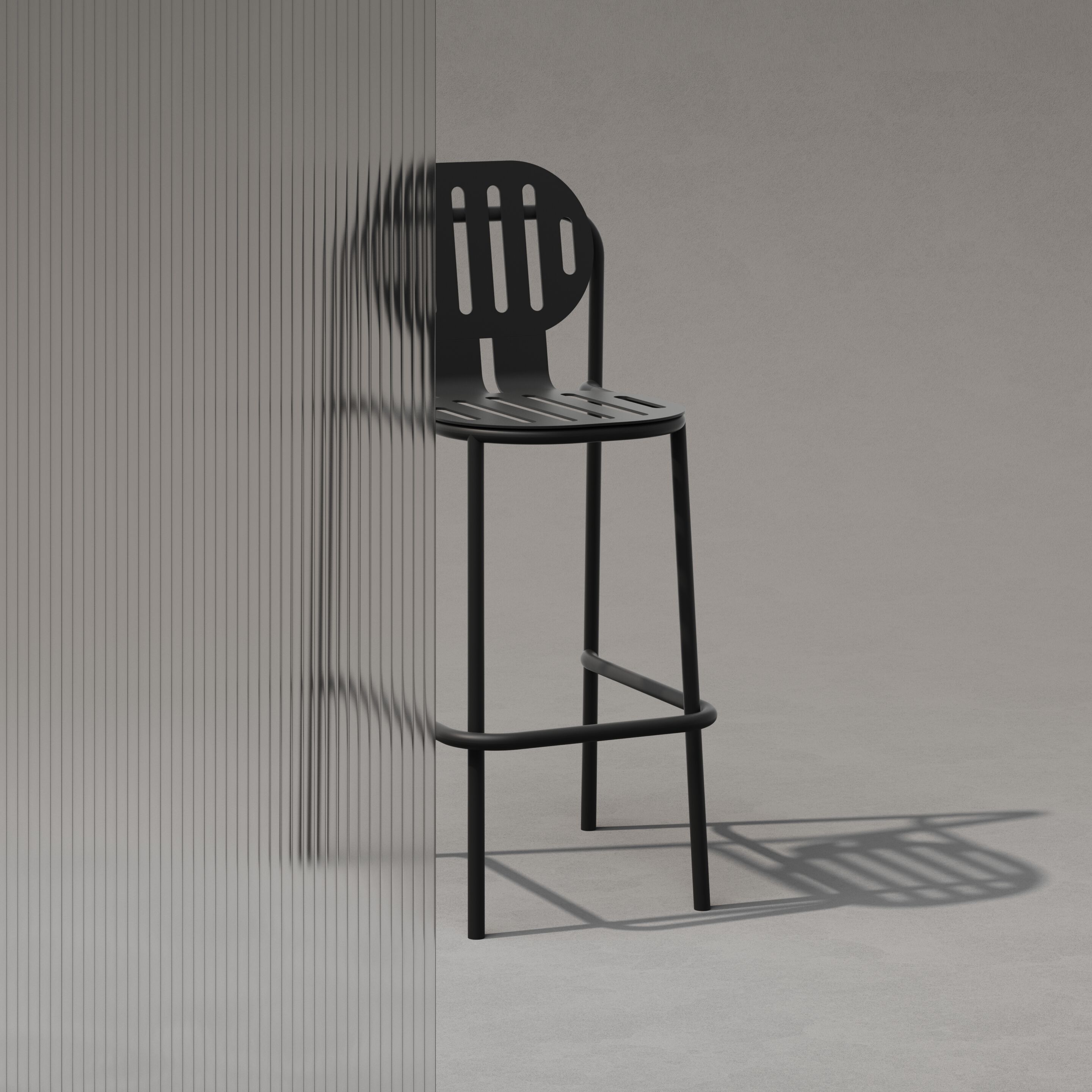 Высокий алюминиевый садовый стул с порошковым покрытием со спинкой Joyf пустыня ARCH-00120103 - Вид №4