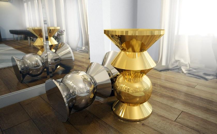 Malabar Табурет / журнальный столик из латуни sun-id-1437702 - Вид №5