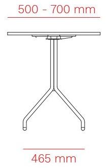 Mara Круглый металлический стол  208  - Вид №3