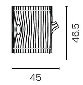 Пластиковый контейнер Qeeboo TRONCO ARCH-00063045 - Вид №9