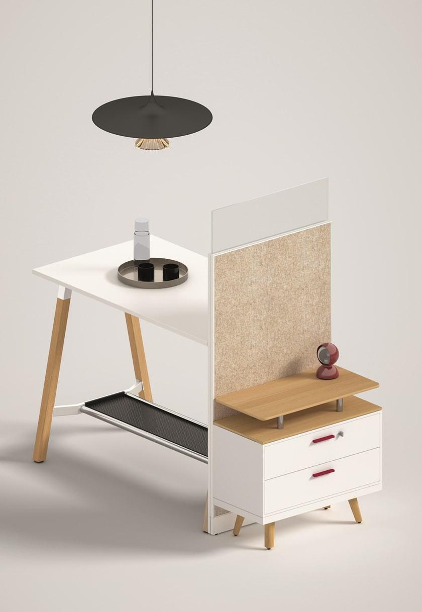 Bralco Отдельностоящая офисная перегородка из алюминия и стекла Kubick sun-id-1377515 - Вид №6