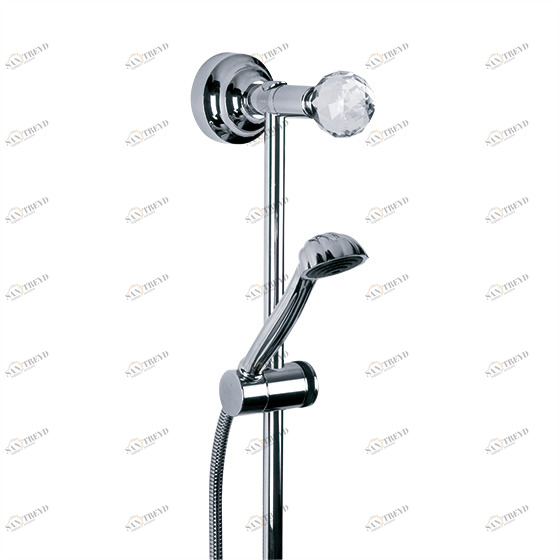 Душевой гарнитур со шлангом и штангой JOERGER Florale Crystal 600.13.300.000-AA