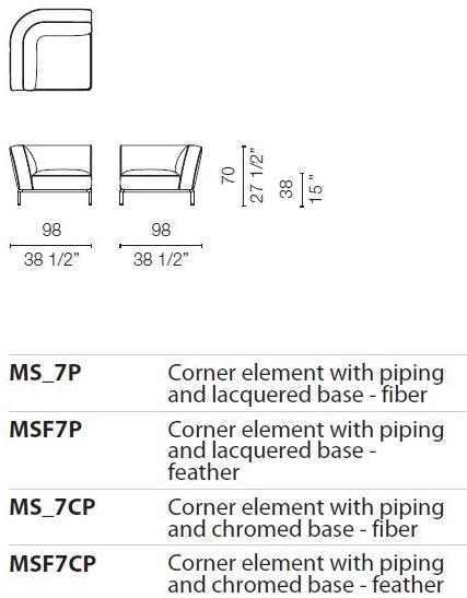 Cappellini Модульный диван со съемным чехлом Cap martin sunset sun-id-1481294 - Вид №23