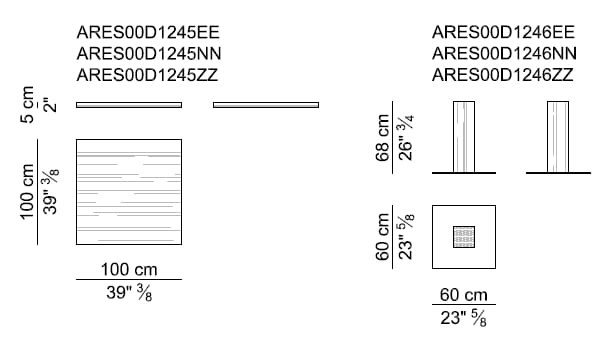 Деревянный квадратный стол для совещаний с кожаной столешницей i 4 Mariani ARCH-00028837 - Вид №2