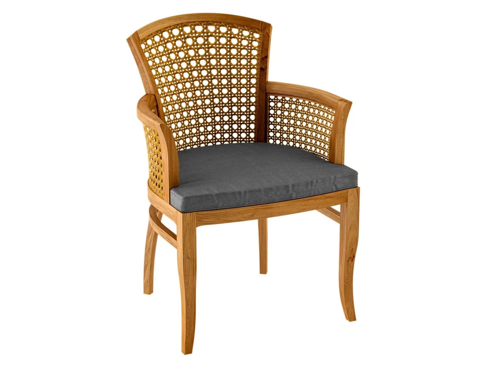 Садовый стул из тикового дерева Deco с подлокотниками ASTELLO Tournesol ARCH-00131315