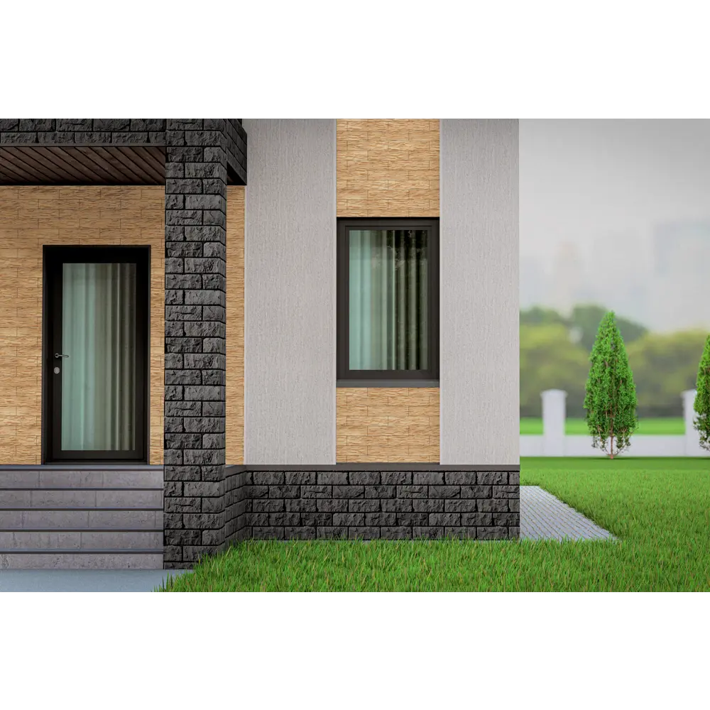 85345928 Камень искусственный Ramo Доломит темно-серый 0.77м² STLM-0062040 - Вид №4