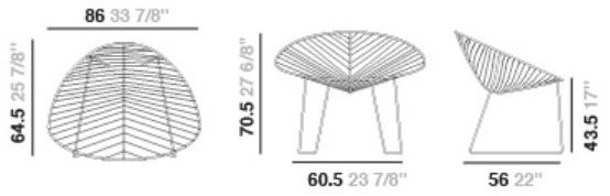 arper Садовое кресло из стали Leaf sun-id-1369790 - Вид №9
