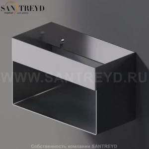 Agape 369 Базовый опорный элемент с полкой 24 см хромированный A369204A