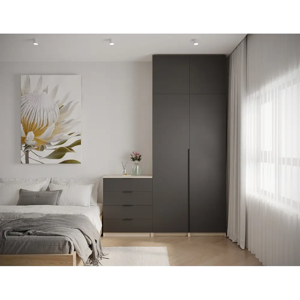 Дверь Лион 39.6x38x1.8 см ДСП цвет серый Santreyd STLM-2095188 - Вид №8