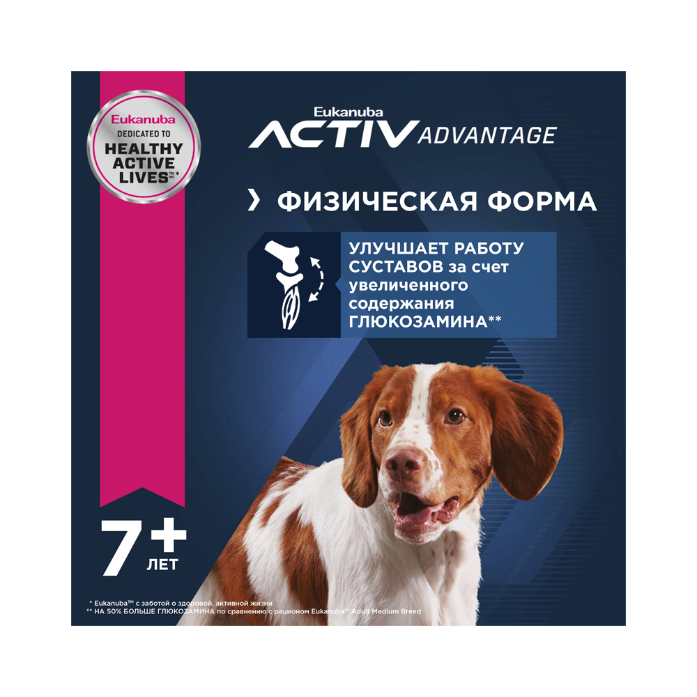 ПР0023015 Корм для собак старше 7 лет ягненок, рис сух. 2,5кг Eukanuba  - Вид №5