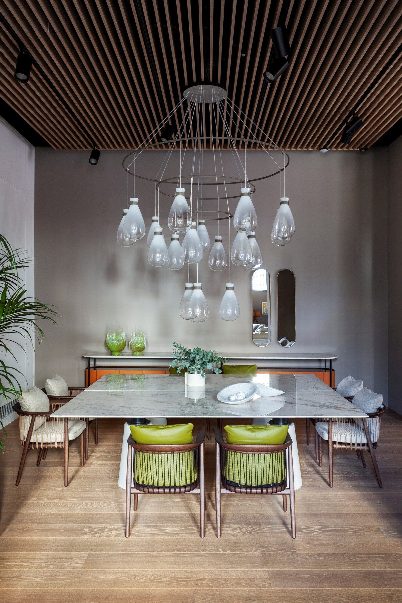 Прямоугольный стол с мраморной столешницей Poltrona Frau коллекция-столы и стулья ARCH-00106123 - Вид №4