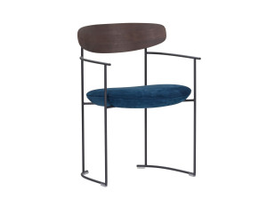 Съемное кресло из ткани и металла