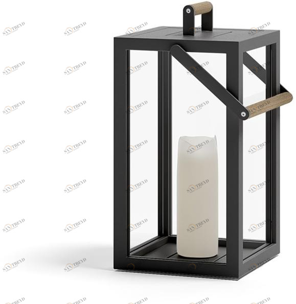 Atmosphera Фонарь из алюминия и стекла Alba Ab.ln