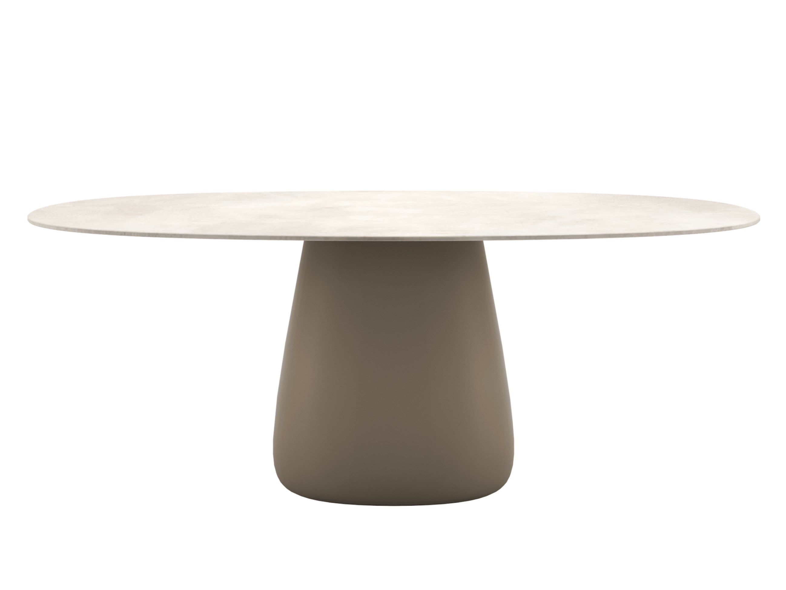 Овальный садовый стол из ламинированной керамики Qeeboo Булыжник ARCH-00055916