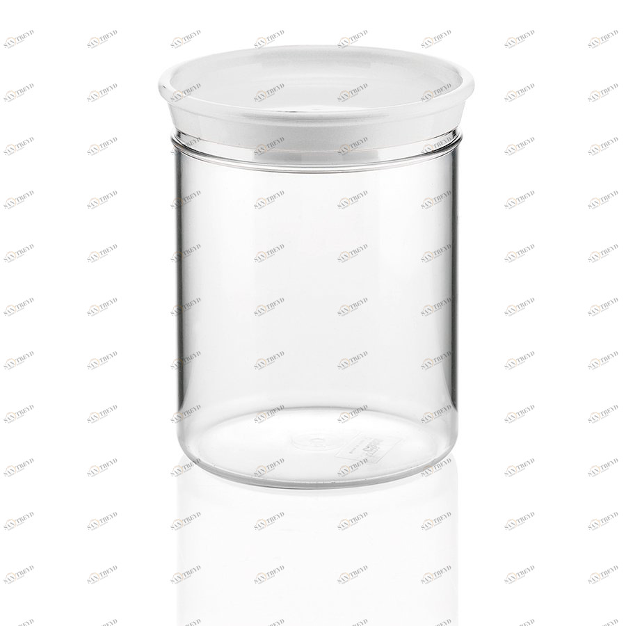 Банка пластиковая для сыпучих продуктов 1 л белая Forme casa GUZZINI  00-3871060 Белый;прозрачный 