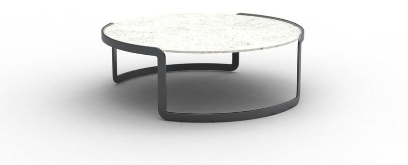 Manufatti Viscio Низкий круглый бетонный журнальный столик sun-id-1415391 - Вид №1