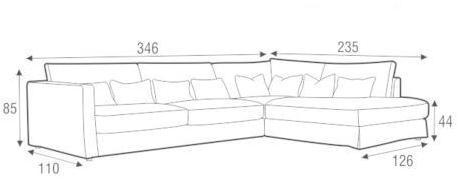 Sits 6-местный угловой диван в ткани sun-id-1490413 - Вид №5