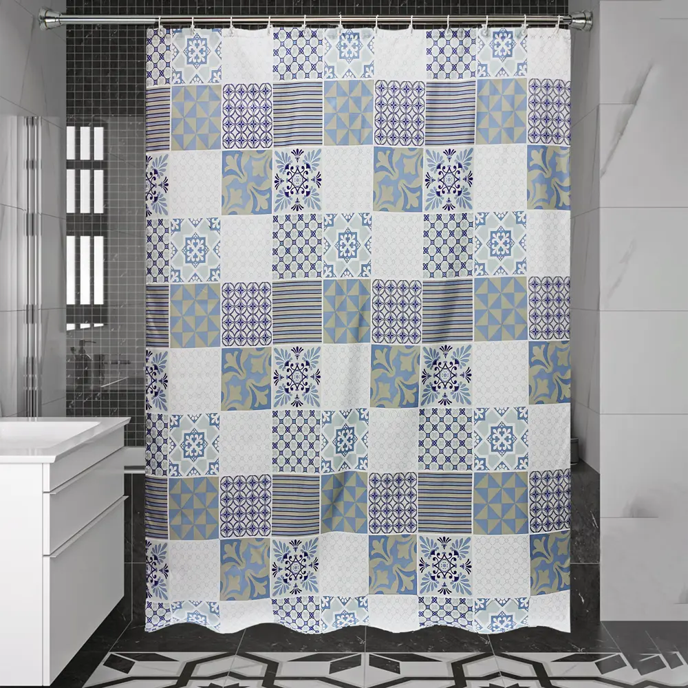 Штора для ванны Bath Plus Provence 180x200 см полиэстер цвет мультиколор CHARME GREEN STLM-2021130