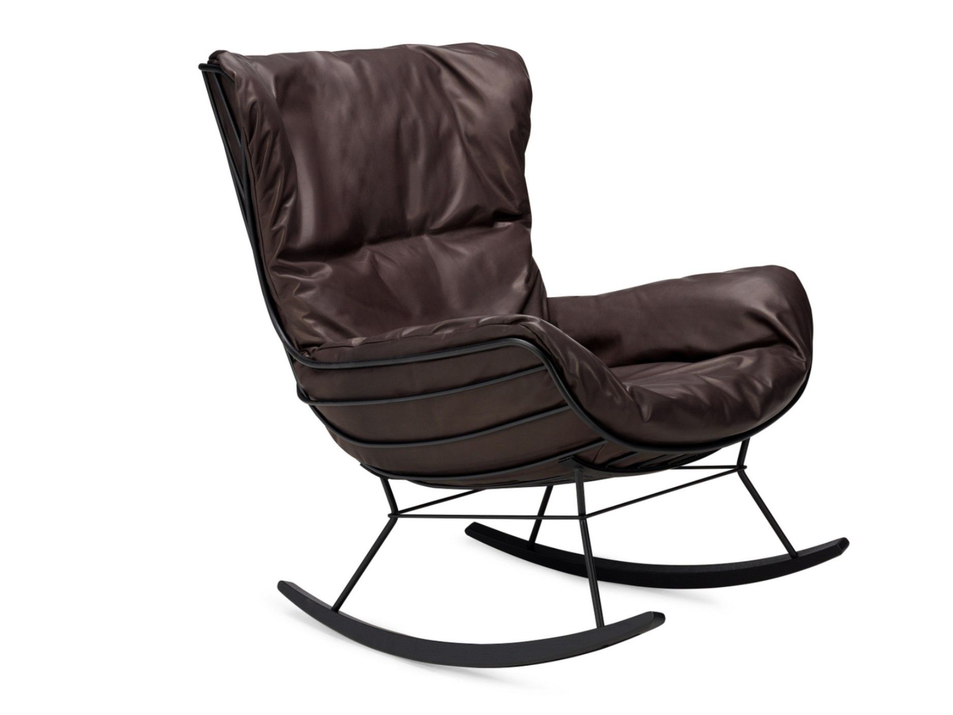 Кожаное кресло-качалка с подлокотниками Freifrau Leyasol ARCH-00047166