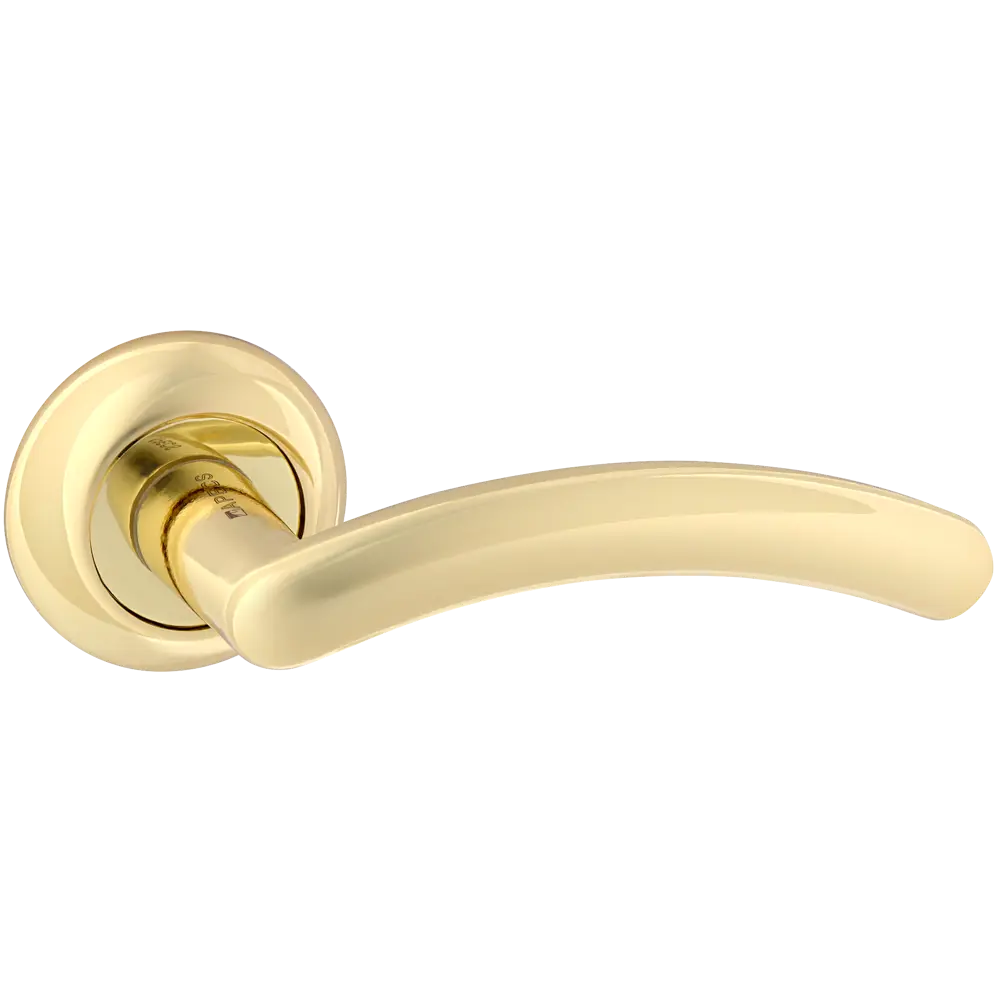 Ручка дверная на розетке Apecs «Premier» H-0590-A-G, алюминий, цвет золото STLM-2045611