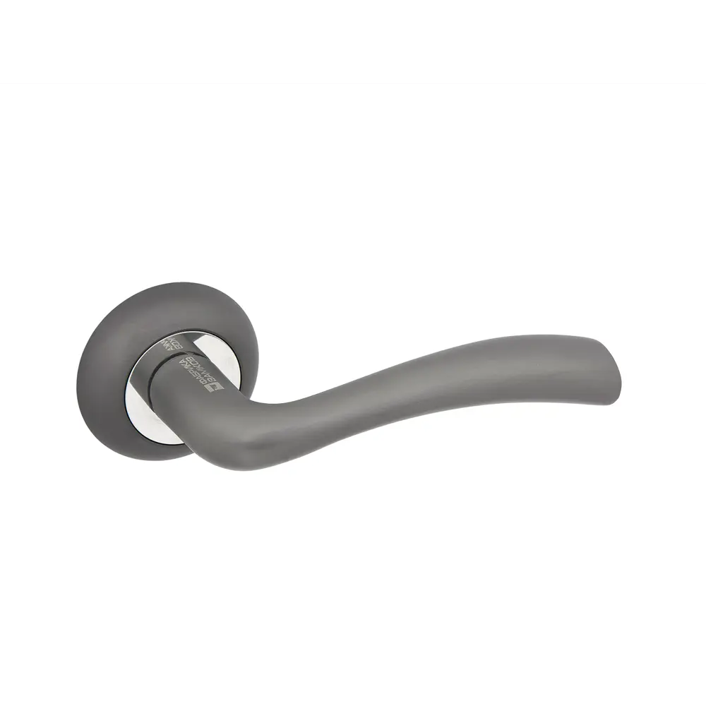 Дверные ручки Фабрика Замков A 113 GF, без запирания, комплект, цвет графит STLM-2183108