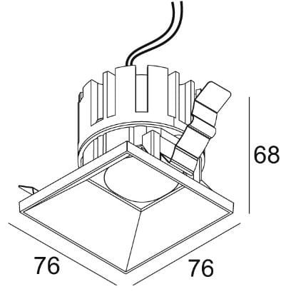 Квадратный светодиодный светильник Deltalight Artuur ARCH-00064176 - Вид №3