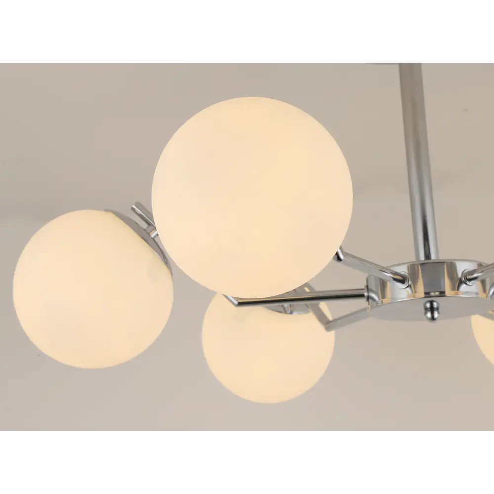 Люстра потолочная «Golfo» 5050-6 6 ламп 18 м² цвет серый SCHAFFNER STLM-2067189 - Вид №3