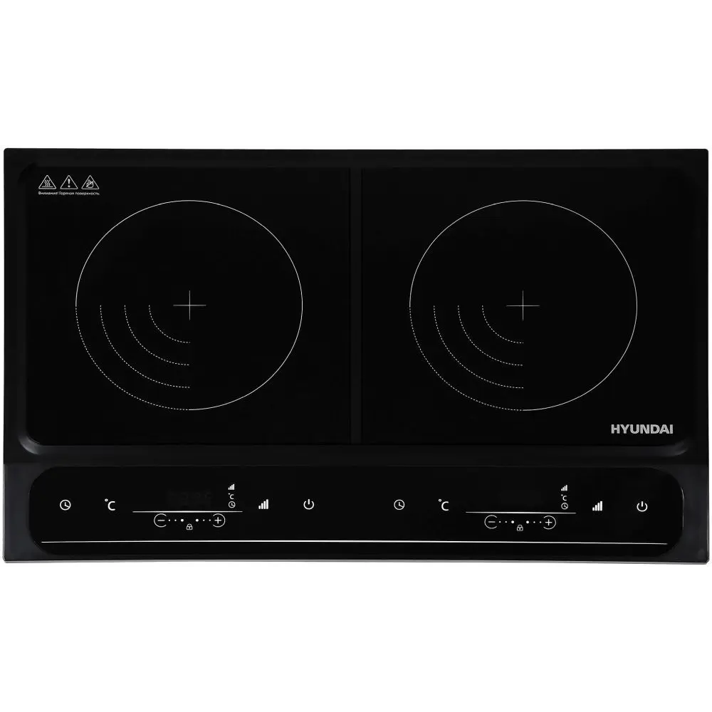Индукционная плита Hyundai HYC-0107 59x7.4x37 см 2 комфорки цвет черный 89351205 STLM-2135071 Santreyd 